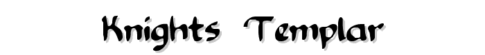Knights Templar font